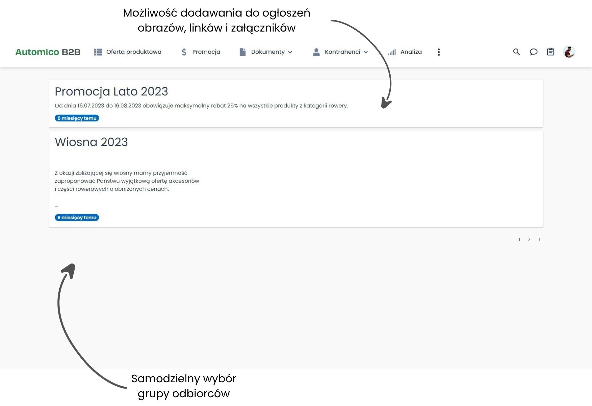 Szybkie tworzenie ogłoszeń i promocji w Automico B2B.