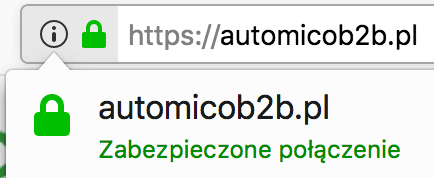 Certyfikat SSL w bezpiecznej platformie B2B.