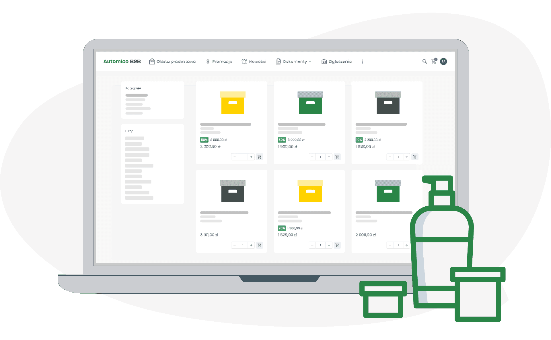 Platforma B2B dla branży kosmetycznej - Automico B2B.